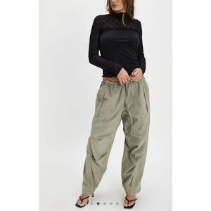 Free People Miya Lace Top in Double Size L Black NWT From FP Website.